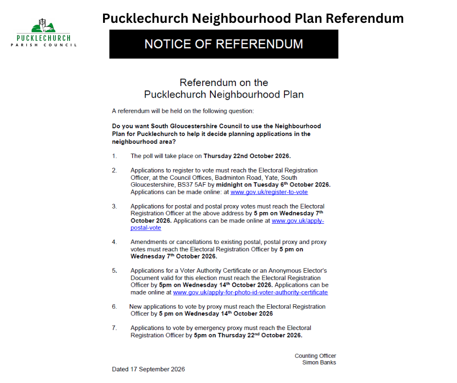 Notice of Referendum