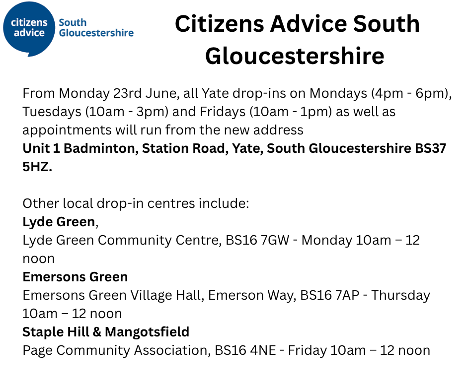 new address and local outreach centres