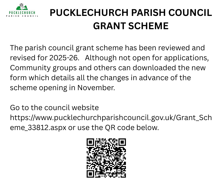 Poster for new grant scheme