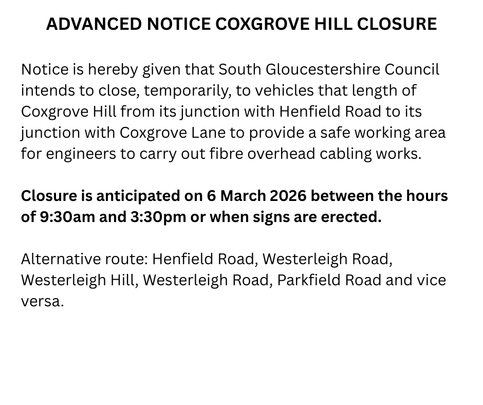 details of 6th March closure