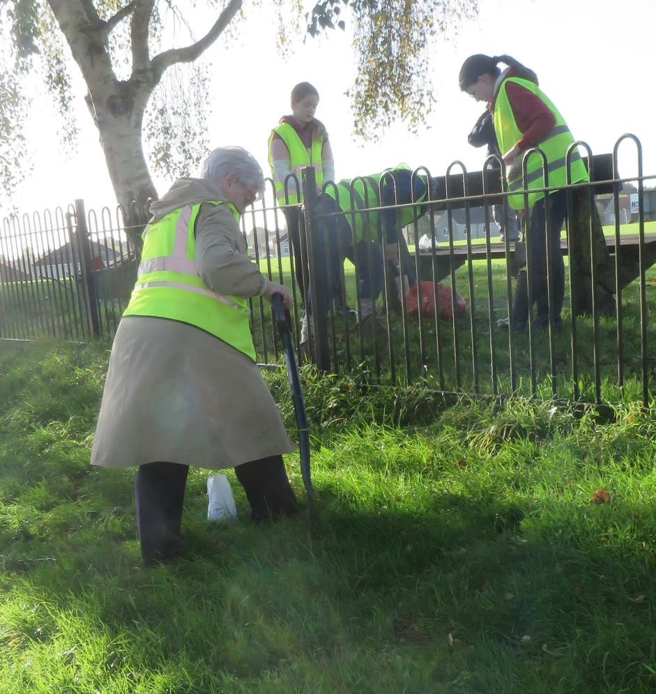 Bulb planting at Recreation ground